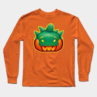 Pumpkin Cosplay Halloween Dinosaur Long Sleeve T-Shirt